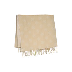 Monogram Wool Scarf, oat beige, Gant