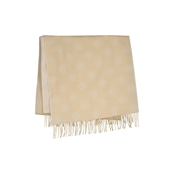 Monogram Wool Scarf, oat beige, Gant