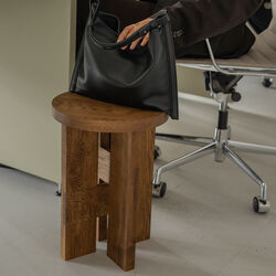 Mio Stool and Side Table, dark stained oak, Thorup Copenhagen