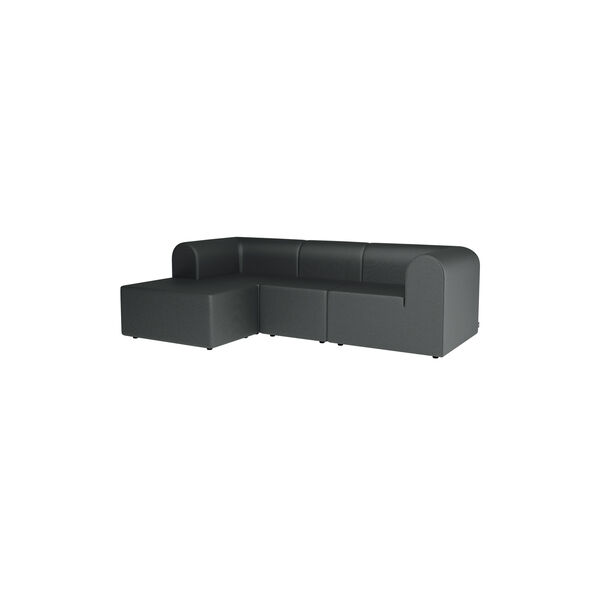 Paradigm 3-seters sofa med puff, Hallingdal 166, Montana Furniture