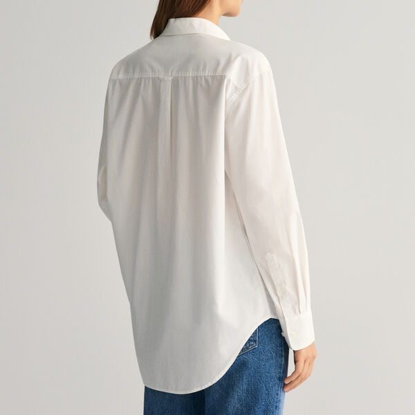 REL POPLIN SHIRT, white REL POPLIN SHIRT, white, Gant