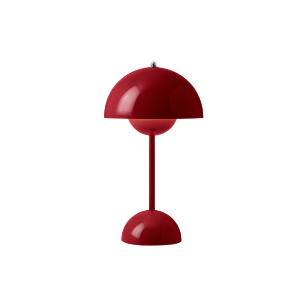 Flowerpot VP9 oppladbar bordlampe, Vermilion Red Flowerpot VP9 oppladbar bordlampe, Vermilion Red, &Tradition