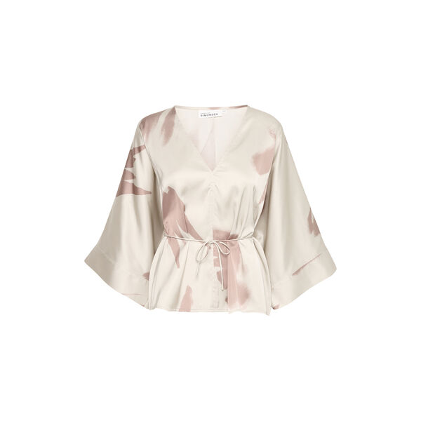 KBPalmer bluse, silver cloud - palmer, Karen by Simonsen