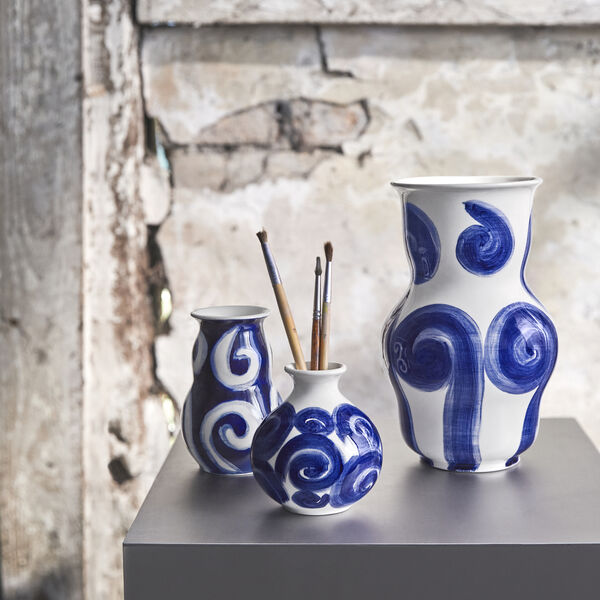 Tulle vase, bl&aring;, K&auml;hler