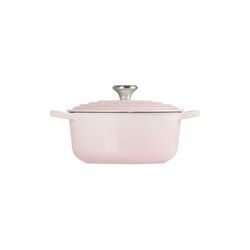 Signature rund gryte Ø 24 cm, shell pink, Le Creuset