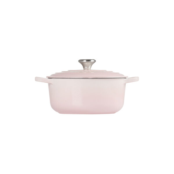 Signature rund gryte Ø 24 cm, shell pink, Le Creuset