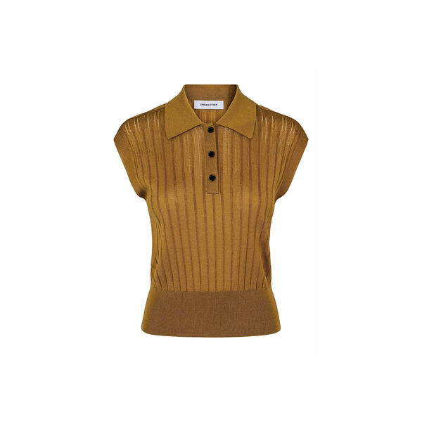 Stella Knitted Top, golden green, ONE and OTHER