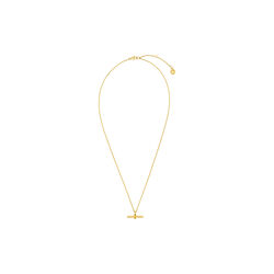 LUXE Linear T-Bar Halskjede, 18k gold, Orelia