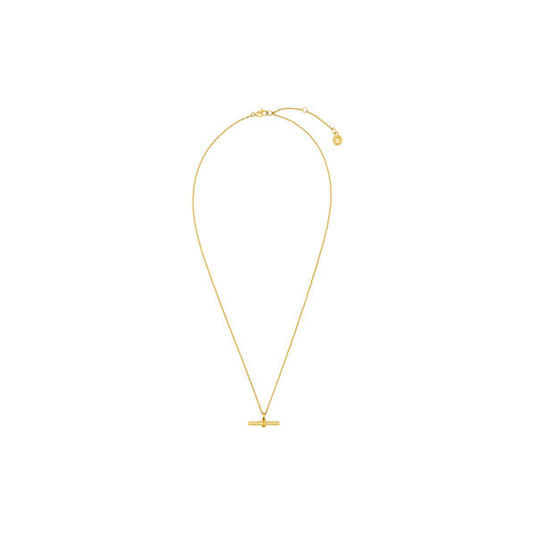 LUXE Linear T-Bar Halskjede, 18k gold, Orelia