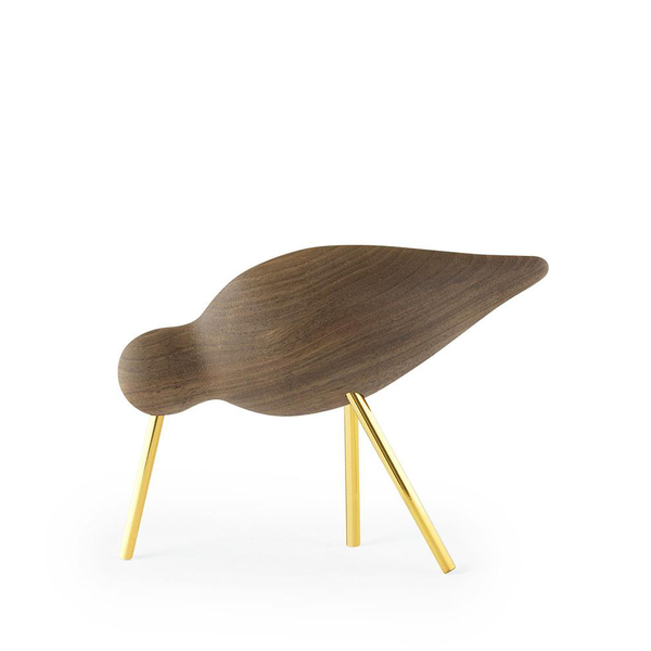 Shorebird medium, walnut/brass, Normann Copenhagen