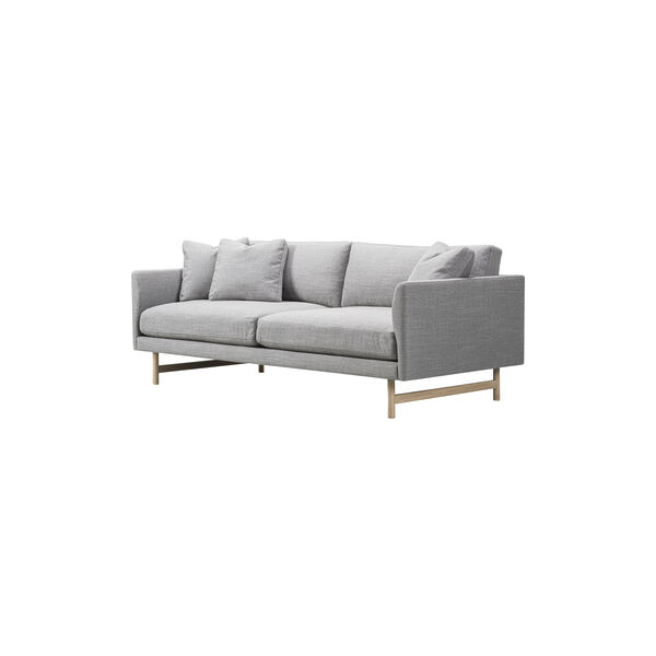 Calmo 2-seter sofa, m&oslash;rkegr&aring;/eik, Fredericia Furniture