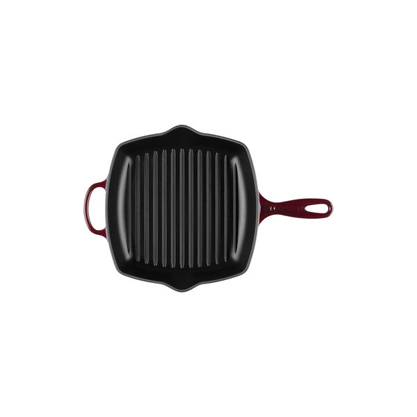 Signature kvadratisk grillpanne 26 cm, garnet, Le Creuset