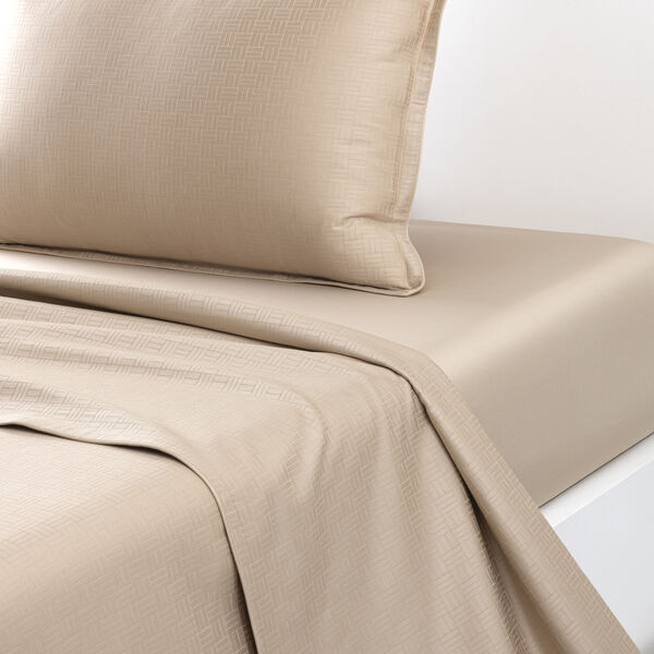 Lattice Flatt laken, sesame, BOSS Home