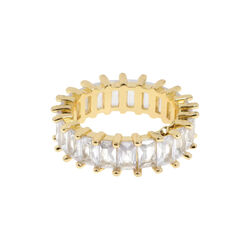 Julia - Crystal Band ring, gull, timi of Sweden