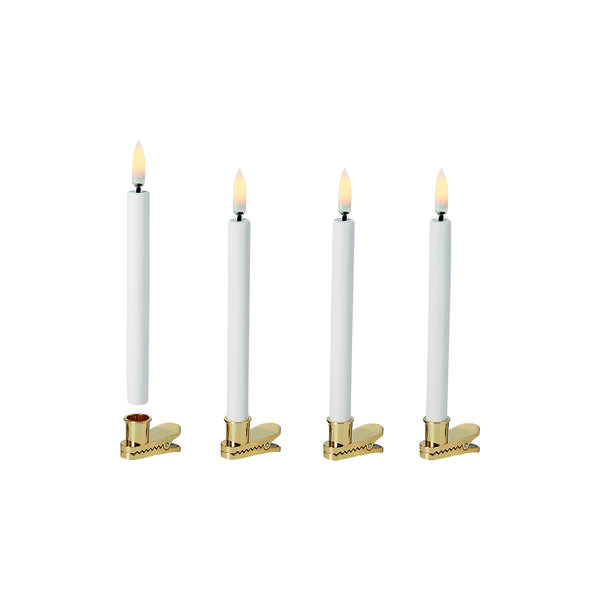 LED-juletrelys med klips, 4 stk., Uyuni Lighting