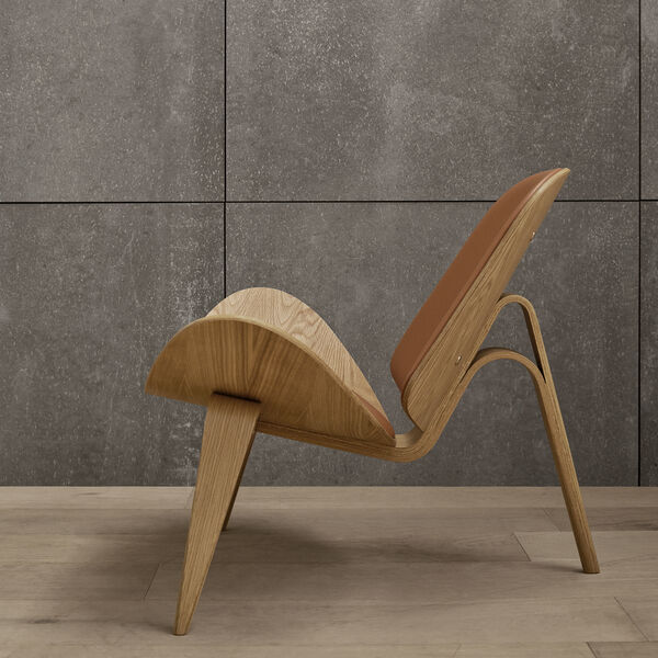 CH07 Shell Chair, oiled oak/cognac CH07 Shell Chair, oiled oak/cognac, Carl Hansen & Søn