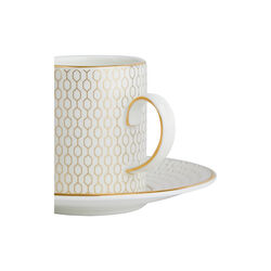 Gio Gold espressokopp og asjett, Wedgwood