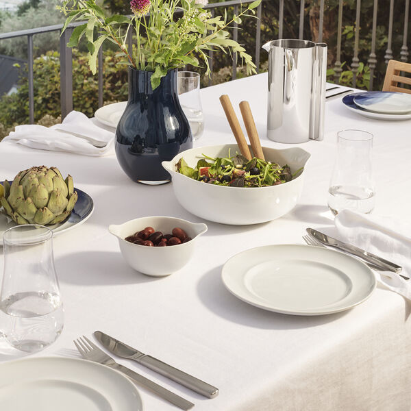 KOPPEL lunsjtallerken 22 cm, hvit, Georg Jensen