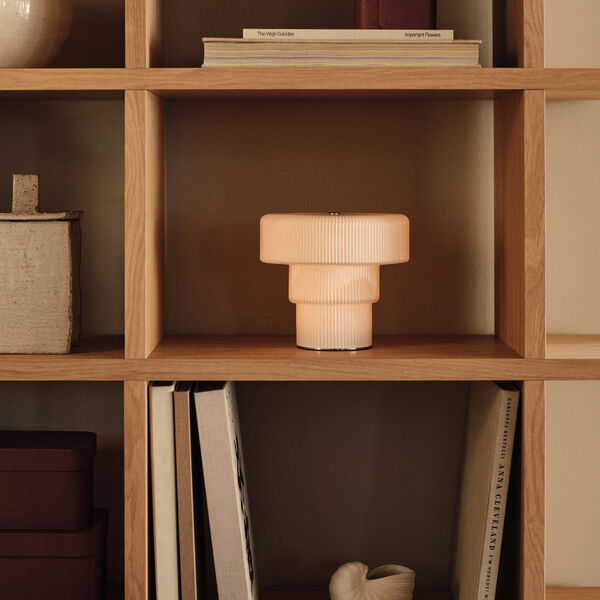 Ripple Portable Lamp | H 16,5 | White | Belysning, Ferm Living