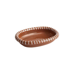 Barro Oval fat S, natural with stripes, HAY