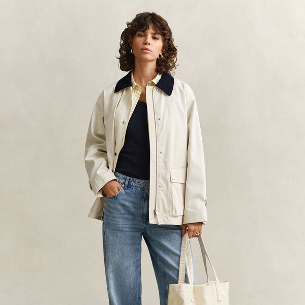 COTTON SPRING DECKER JACKET, cream, Gant