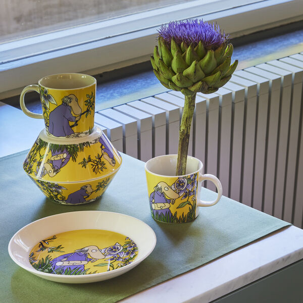 Hemulen krus, gul, Moomin Arabia