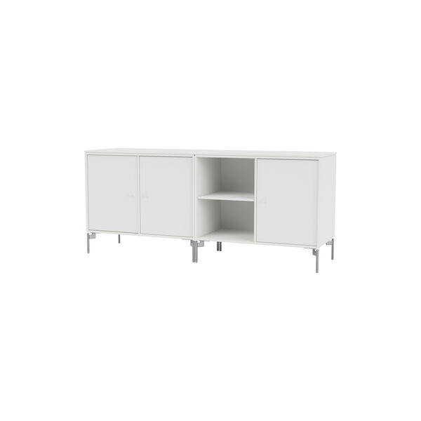 SAVE Lowboard med ben i krom, 01 white, Montana Furniture
