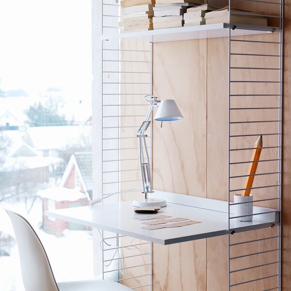 Work Desk, hvit, String Furniture