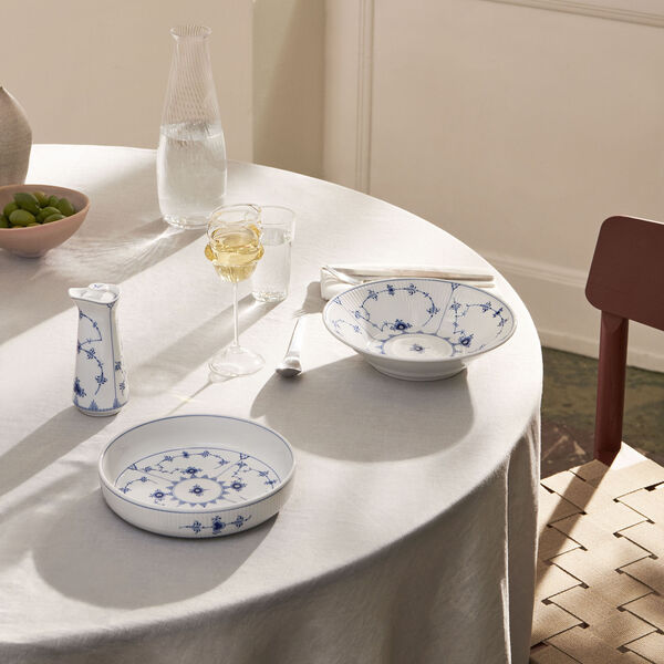 Musselmalt Riflet olje- og eddikflaske 33 cl, Royal Copenhagen