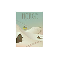Norge Sn&oslash;en plakat, 50x70 cm, ViSSEVASSE