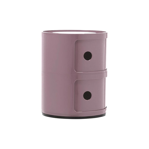 Componibili 2 elementi oppbevaringsbord, malva, Kartell