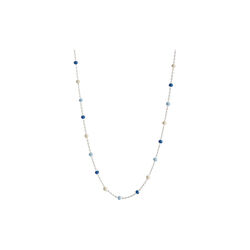 Lola halskjede, s&oslash;lv/marine, ENAMEL Copenhagen