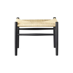 J83 skammel, sort/natur, FDB M&oslash;bler