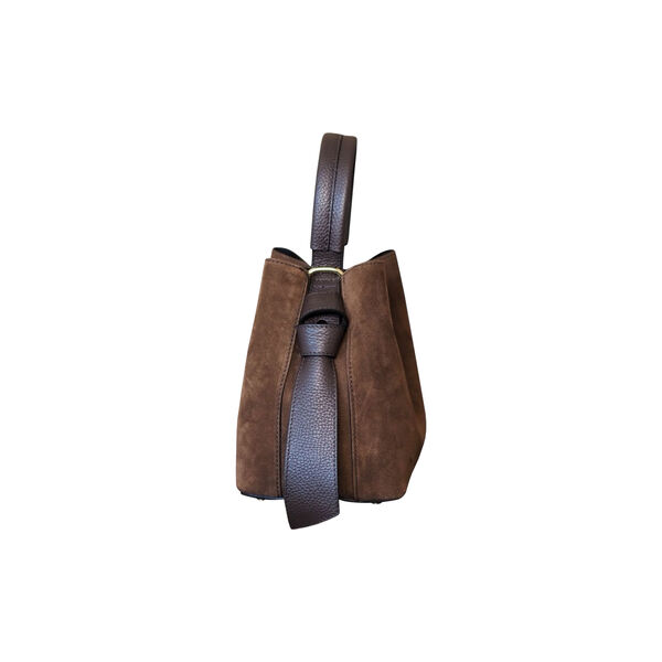 B&oslash;tteveske i semsket skinn, brun, 7 DAYS