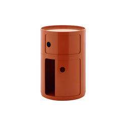 Componibile new big 2 pezzi oppbevaringsbord, arancio, Kartell
