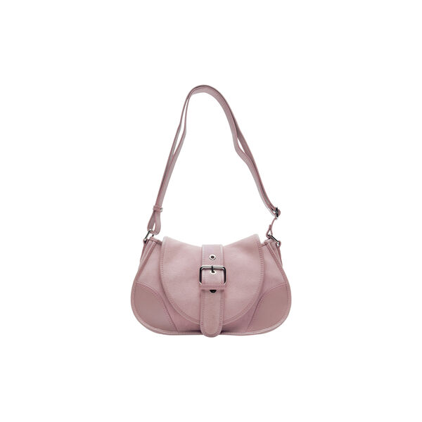 Maria Suede skulderveske, candyfloss, N&uacute;noo