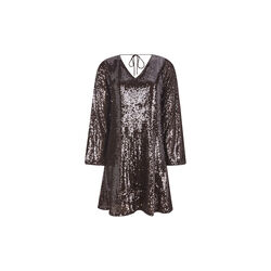 SRMaddison V-Neck Dress, coffee bean, Soft Rebels