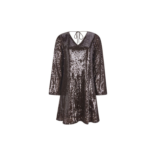 SRMaddison V-Neck Dress, coffee bean, Soft Rebels