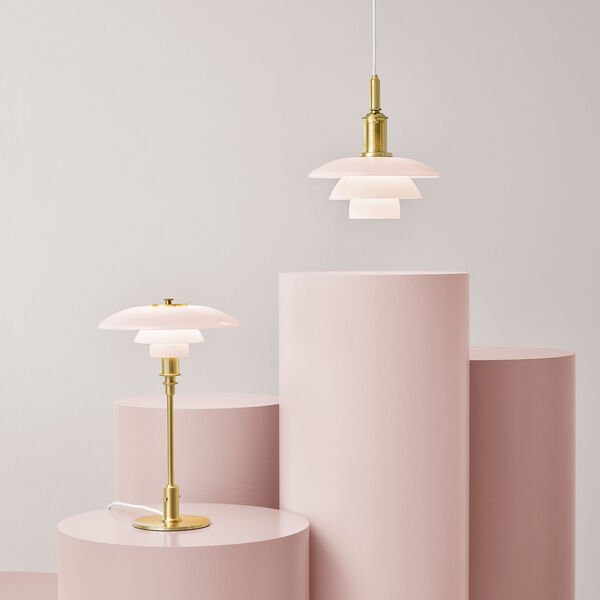 PH 3/2 Pale Rose Bordlampe, Louis Poulsen