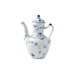 Musselmalt Halvblonde kaffekanne med lokk, Royal Copenhagen