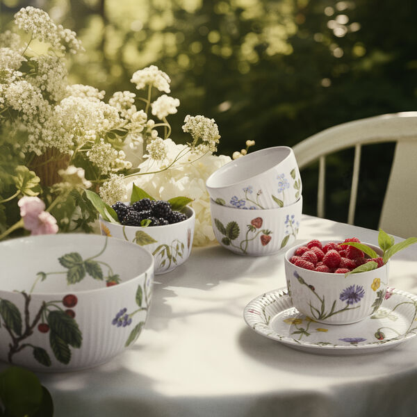 Hammershøi Summer tallerken Ø 22 cm, wild flowers, Kähler