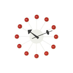 Ball Clock, red, Vitra 