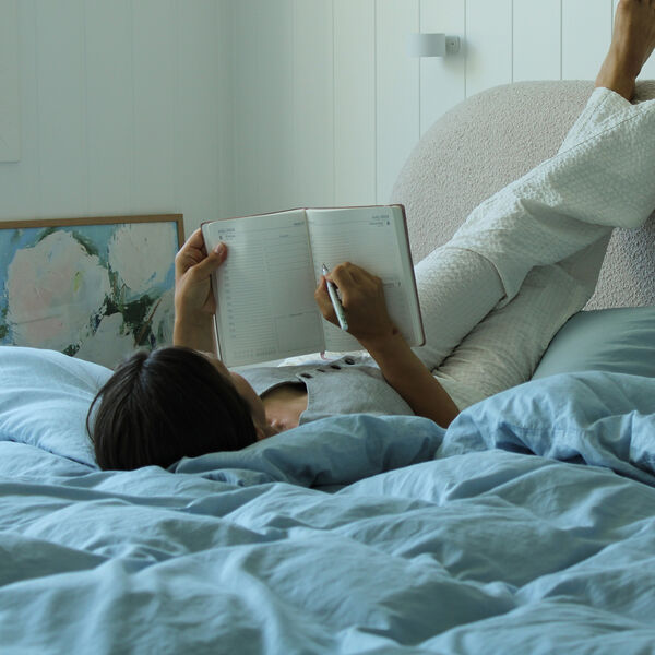 Dynetrekk, morning blue, DAGGRY