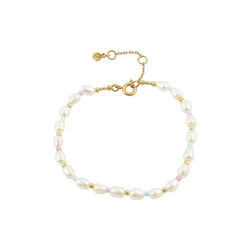 Pastell perle armbånd, multi, Hultquist Copenhagen