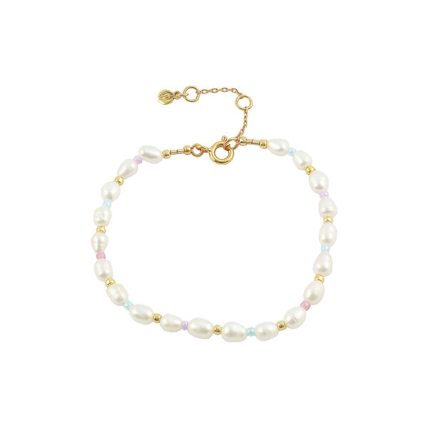 Pastell perle armbånd, multi, Hultquist Copenhagen