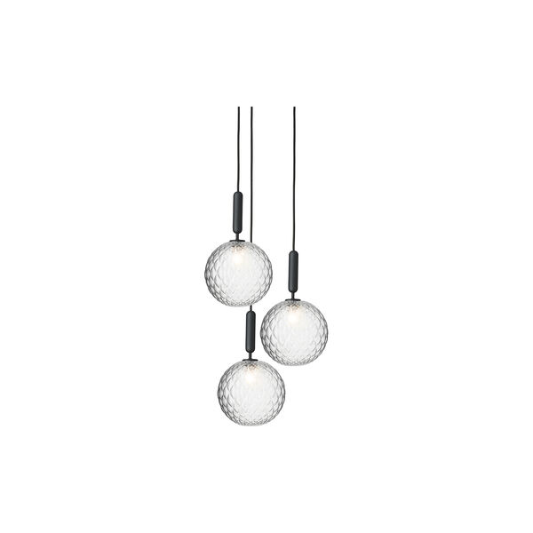 Miira 3 Large Pendant, rock grey/optic, Nuura