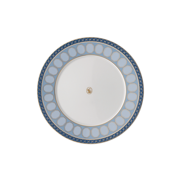 Signum Tallerken &Oslash; 23 cm, azur, Rosenthal x Swarovski