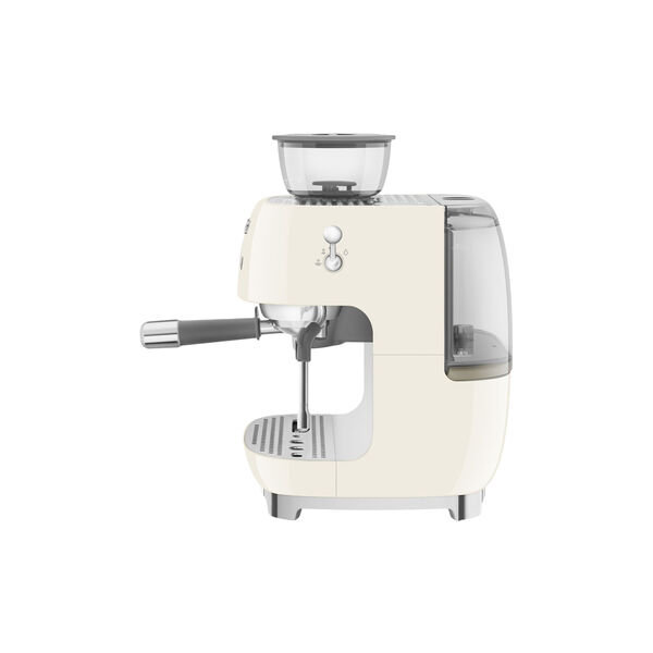 Kaffetrakter med kvern, krem, Smeg