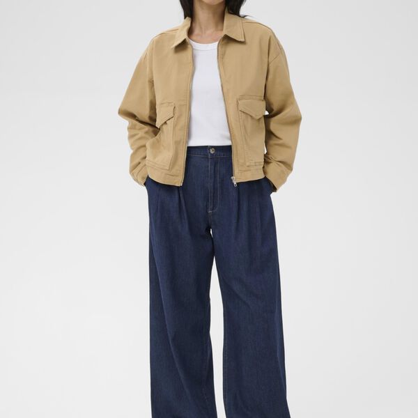 AmajaPW Trousers, dark blue denim, Part Two