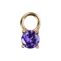 February charm, purple, Emilia by Bon Dep
